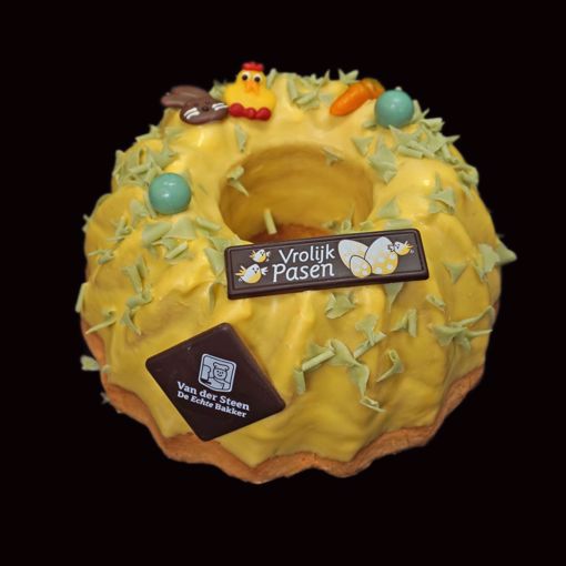 Afbeelding van Cake tulband geel