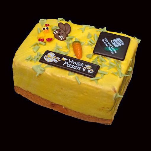 Afbeelding van Paascake met gele chocolade