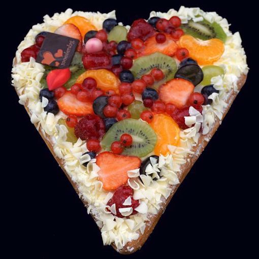 Afbeelding van Moederdag hartvlaai fruit