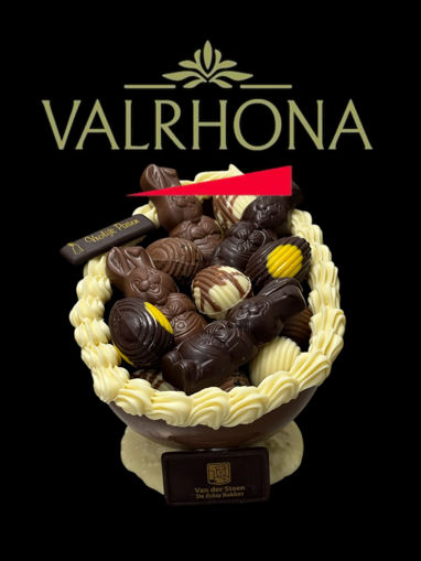 Afbeelding van Chocolade schaal gevuld