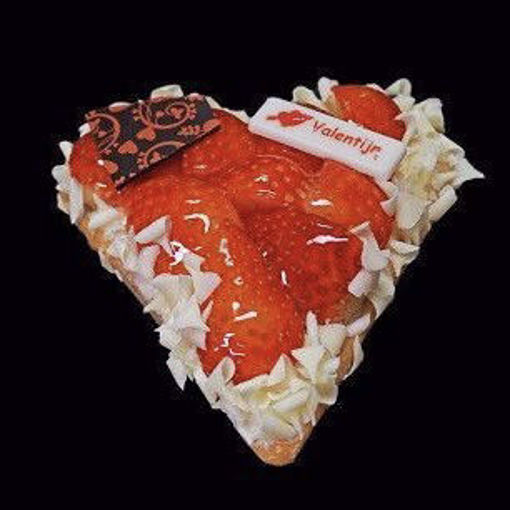 Afbeelding van Moederdag hart vlaaitje aardbei