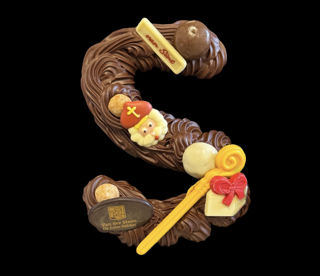 Afbeelding van Chocoladeletter Spuit PUUR (150gr)